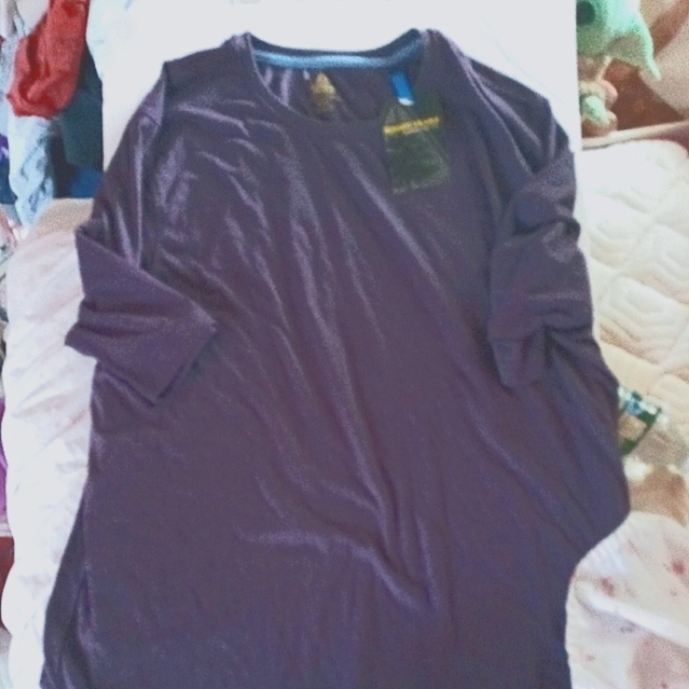Rugged trails purple heathered t NWT